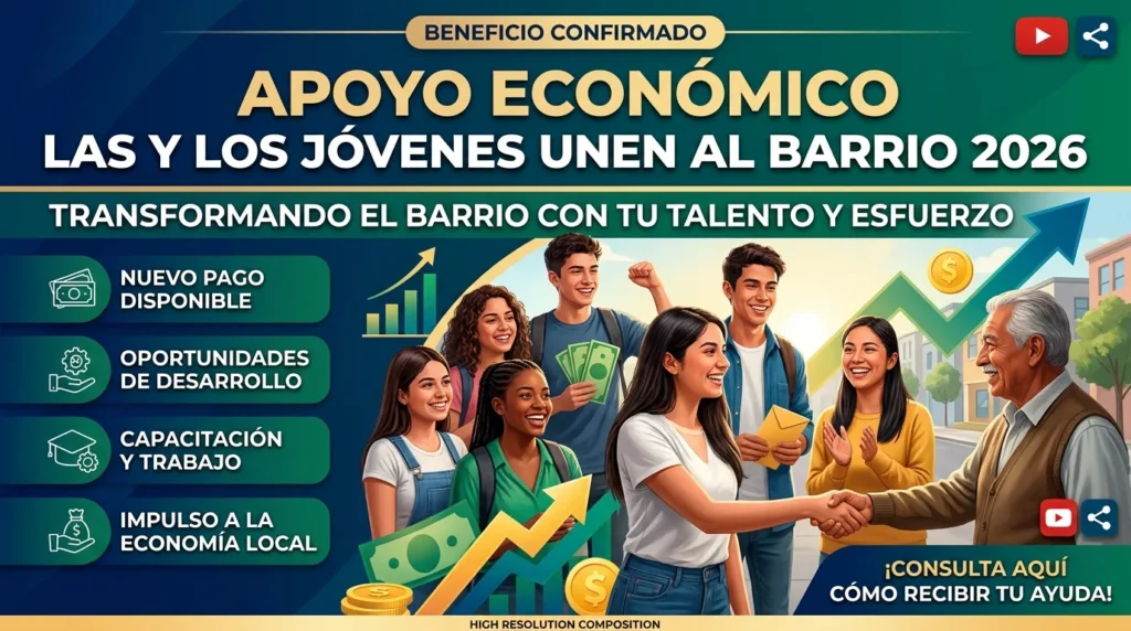 Apoyo económico Las y los Jóvenes Unen al Barrio 2026
