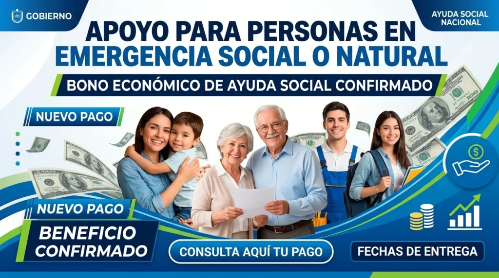Apoyo para personas en emergencia social o natural
