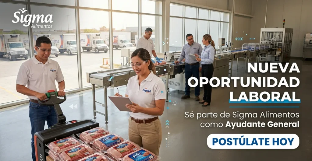 Ayudante general en Sigma Alimentos