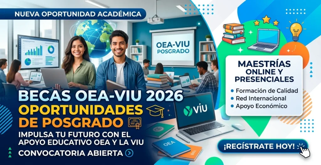Becas OEA VIU 2026 | Oportunidades de posgrado