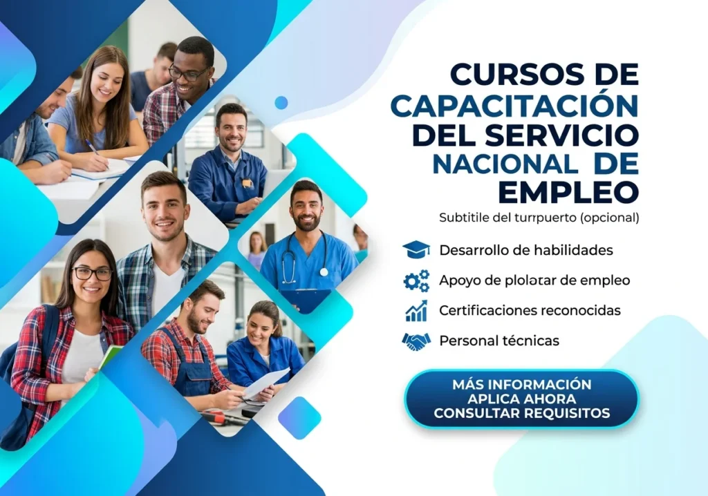 Cursos de capacitación del Servicio Nacional de Empleo