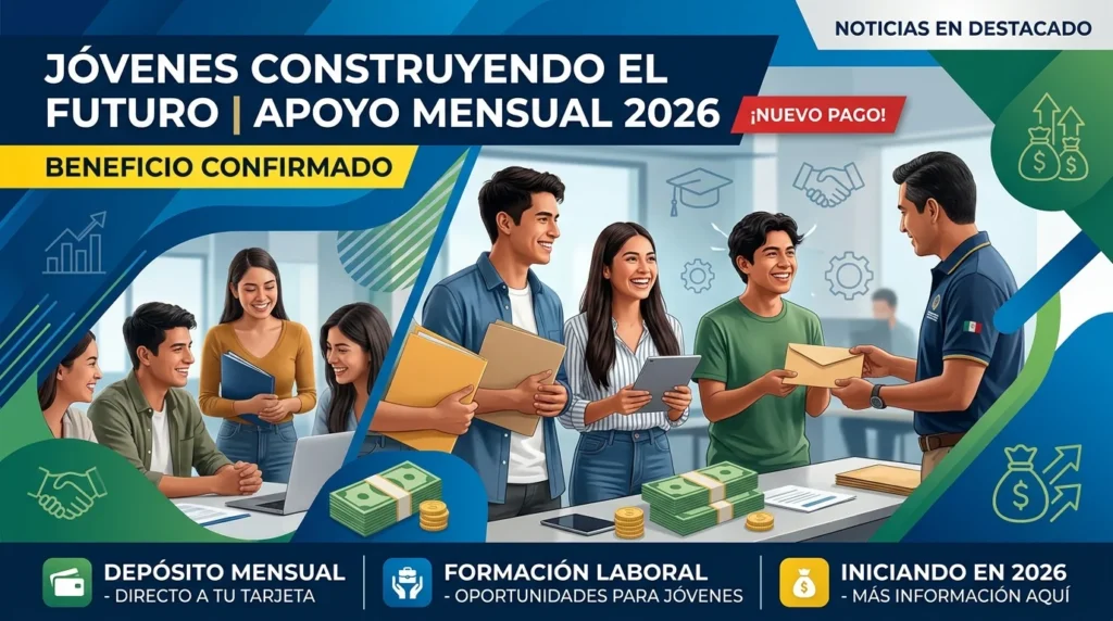 Jóvenes Construyendo el Futuro | Apoyo mensual 2026