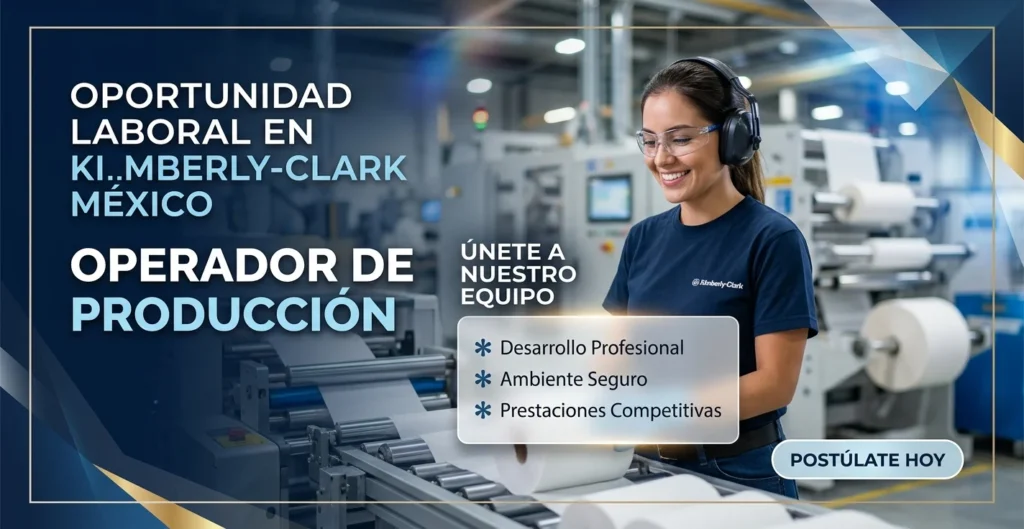 Operador de producción en Kimberly Clark México