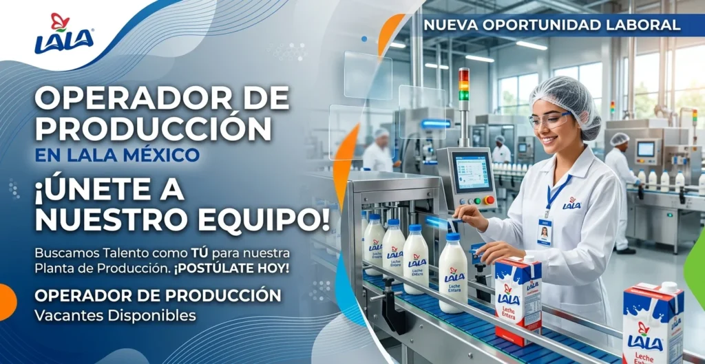 Operador de producción en Lala México